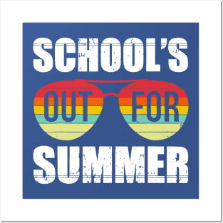 school's out for summer 2 Posters and Art